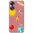 Funda Silicona Líquida Rosa para Oppo A60 4G diseño Espacio Dibujos
