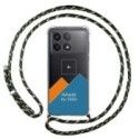 Personaliza tu Funda Colgante Transparente para Xiaomi Poco F6 Pro 5G con Cordon Verde / Dorado Dibujo Personalizada