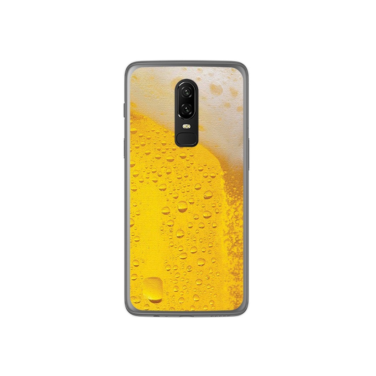Funda Gel Tpu para Oneplus 6 Diseño Cerveza Dibujos
