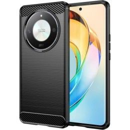 Funda Gel Tpu Tipo Carbon Negra para Huawei Honor Magic 6 Lite 5G