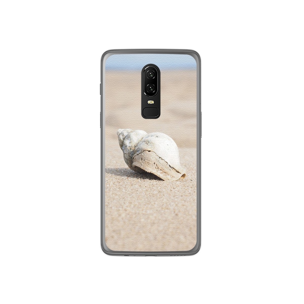 Funda Gel Tpu para Oneplus 6 Diseño Concha Dibujos