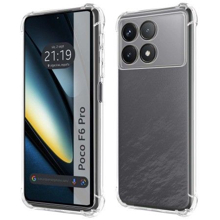Funda Silicona Antigolpes Transparente para Xiaomi Poco F6 Pro 5G