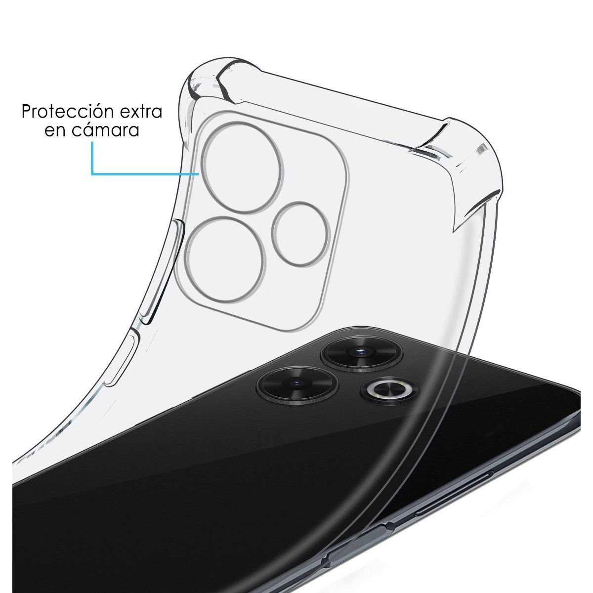 Funda Silicona Antigolpes Transparente para Xiaomi Poco M6 4G