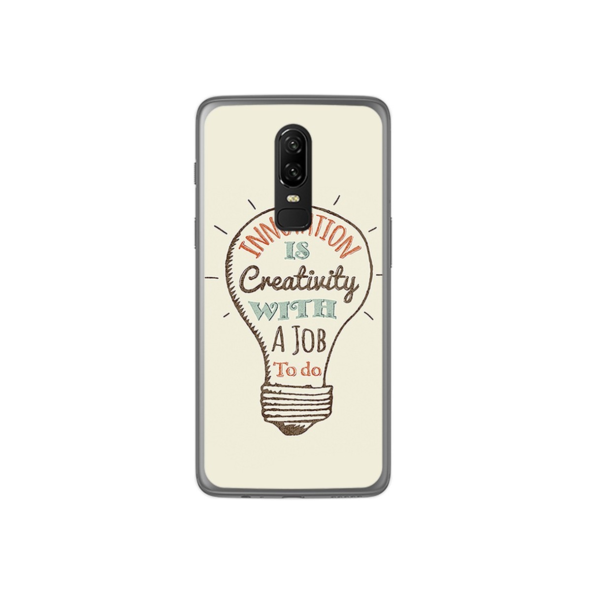 Funda Gel Tpu para Oneplus 6 Diseño Creativity Dibujos
