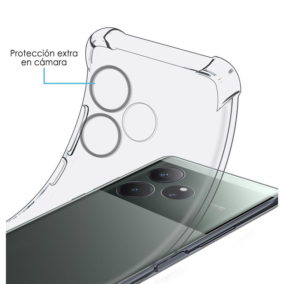 Funda Silicona Antigolpes Transparente para Realme GT 6 / GT 6T 5G
