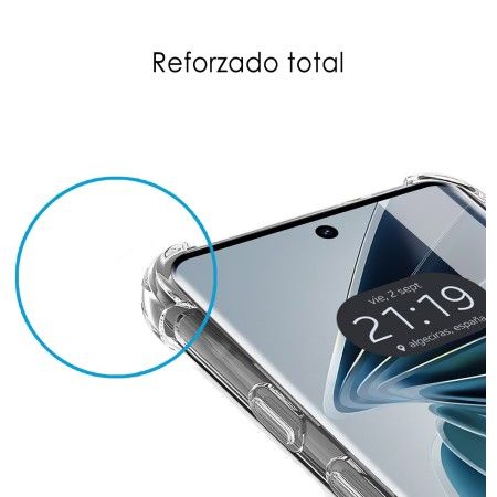 Funda Silicona Antigolpes Transparente para Vivo V40 5G