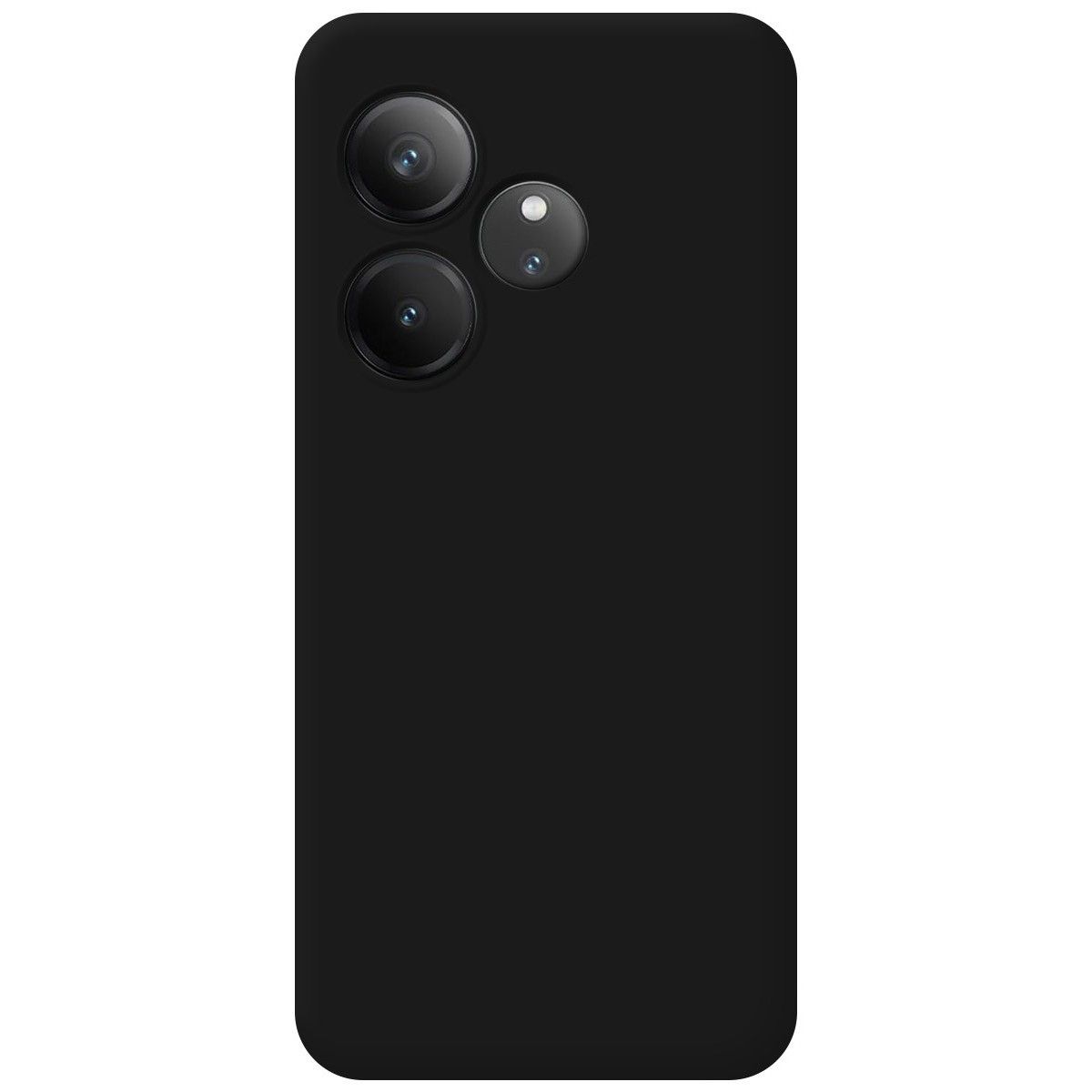 Funda Silicona Líquida Ultra Suave para Realme GT 6 / GT 6T 5G color Negra