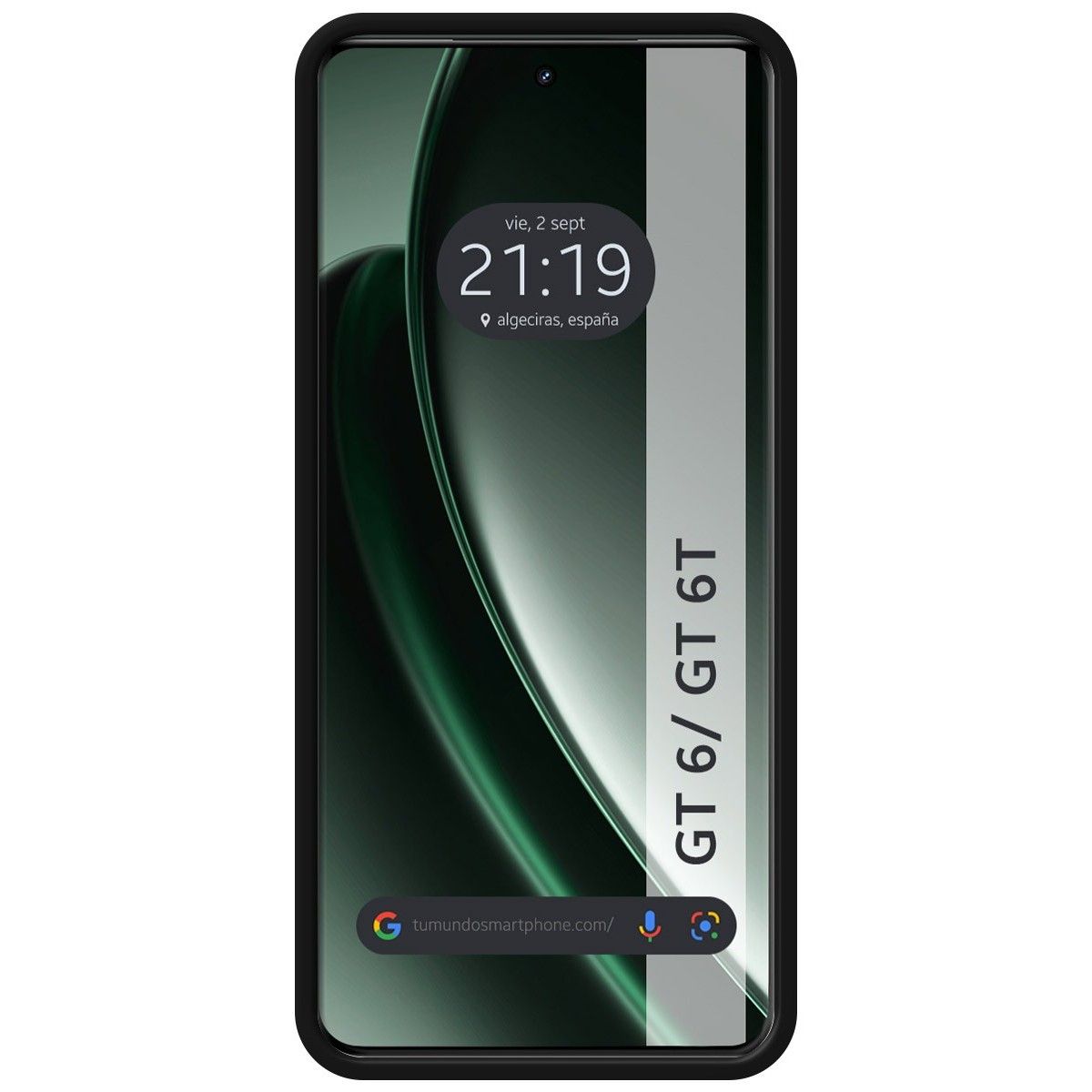 Funda Silicona Líquida Ultra Suave para Realme GT 6 / GT 6T 5G color Negra