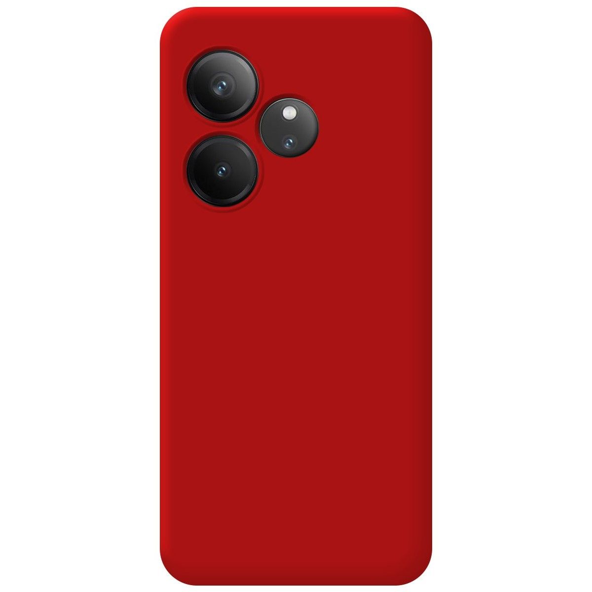 Funda Silicona Líquida Ultra Suave para Realme GT 6 / GT 6T 5G color Roja