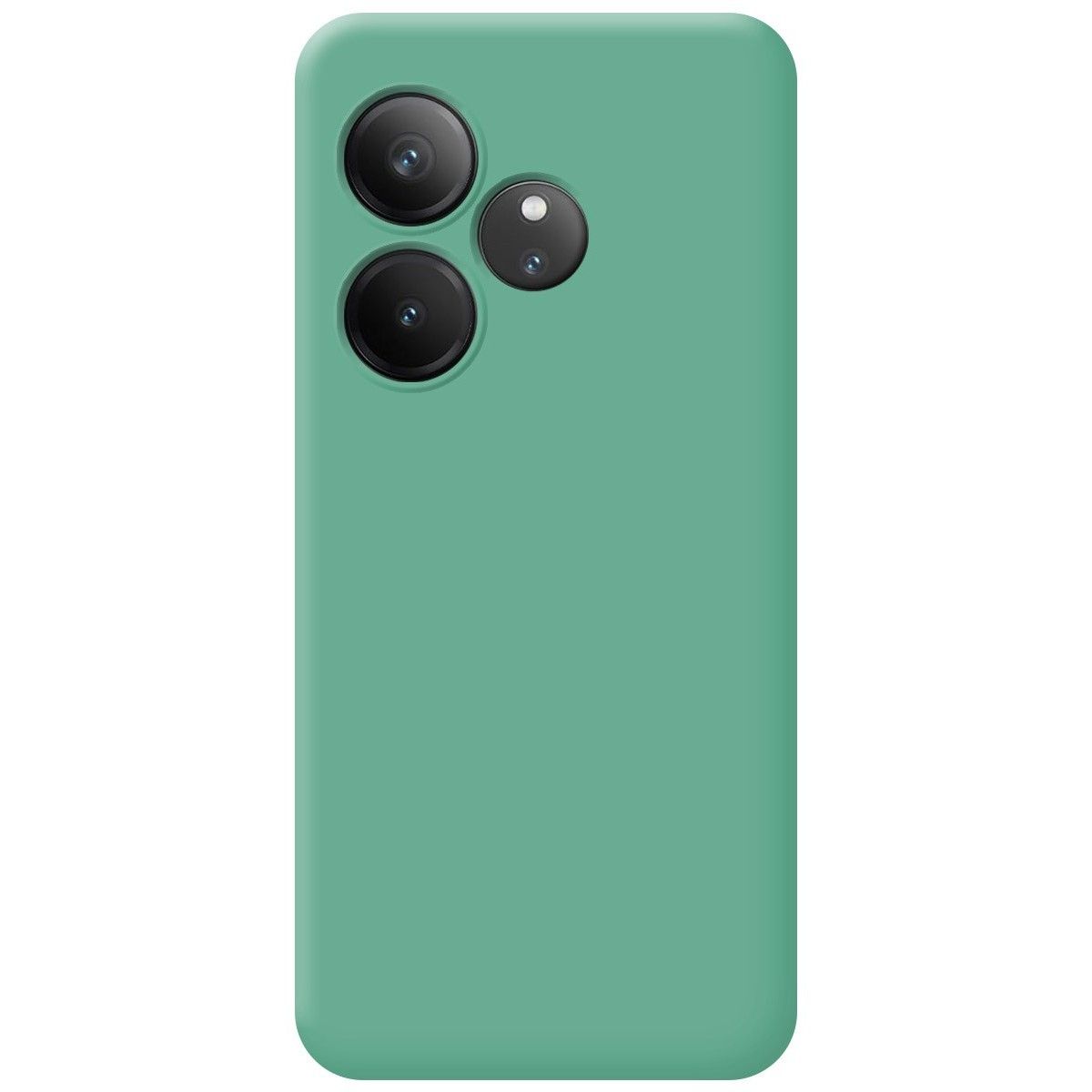 Funda Silicona Líquida Ultra Suave para Realme GT 6 / GT 6T 5G color Verde