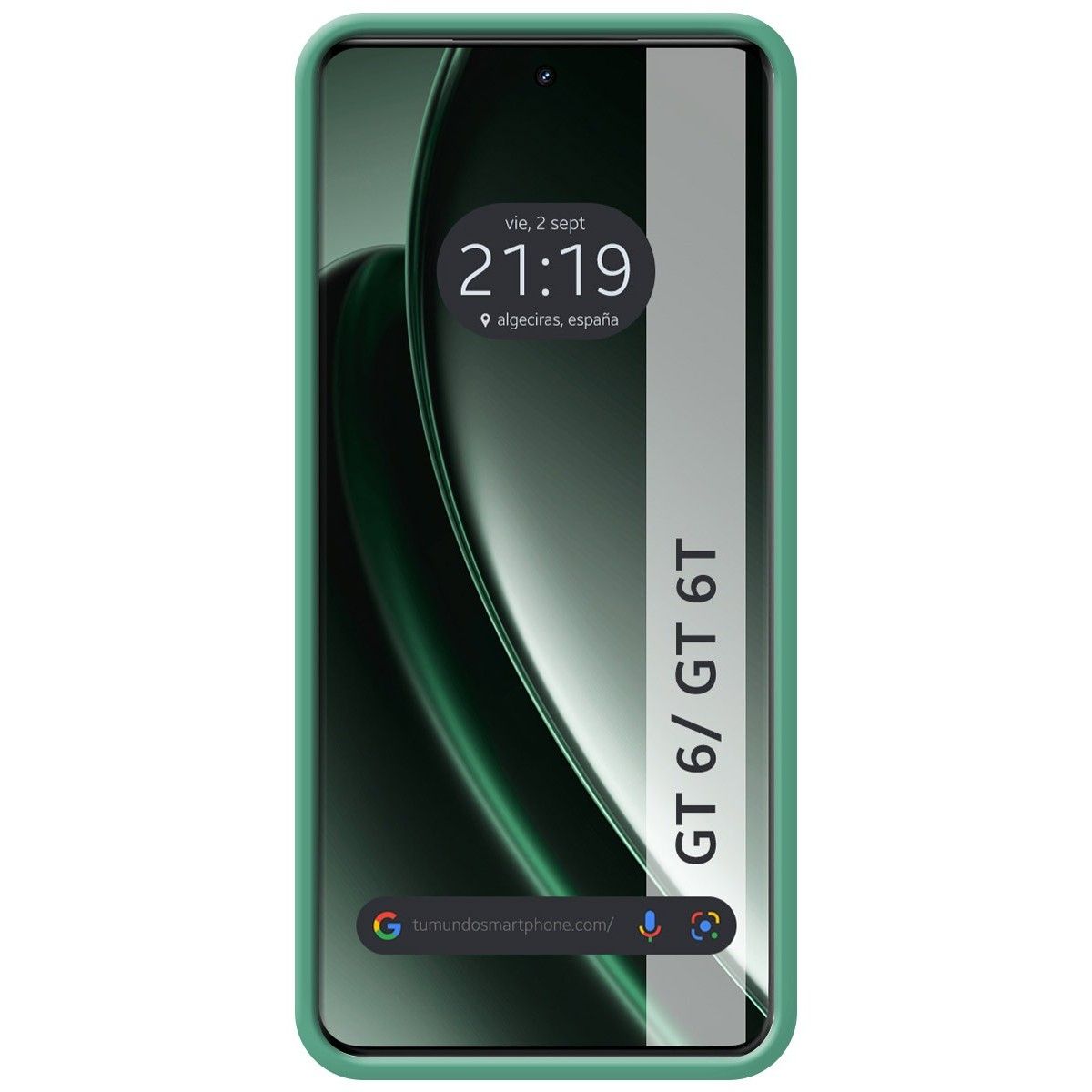 Funda Silicona Líquida Ultra Suave para Realme GT 6 / GT 6T 5G color Verde