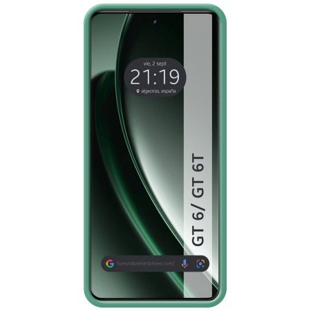 Funda Silicona Líquida Ultra Suave para Realme GT 6 / GT 6T 5G color Verde