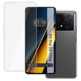 Funda Doble Transparente Pc + Tpu Full Body 360 para Xiaomi Poco X6 Pro 5G 2