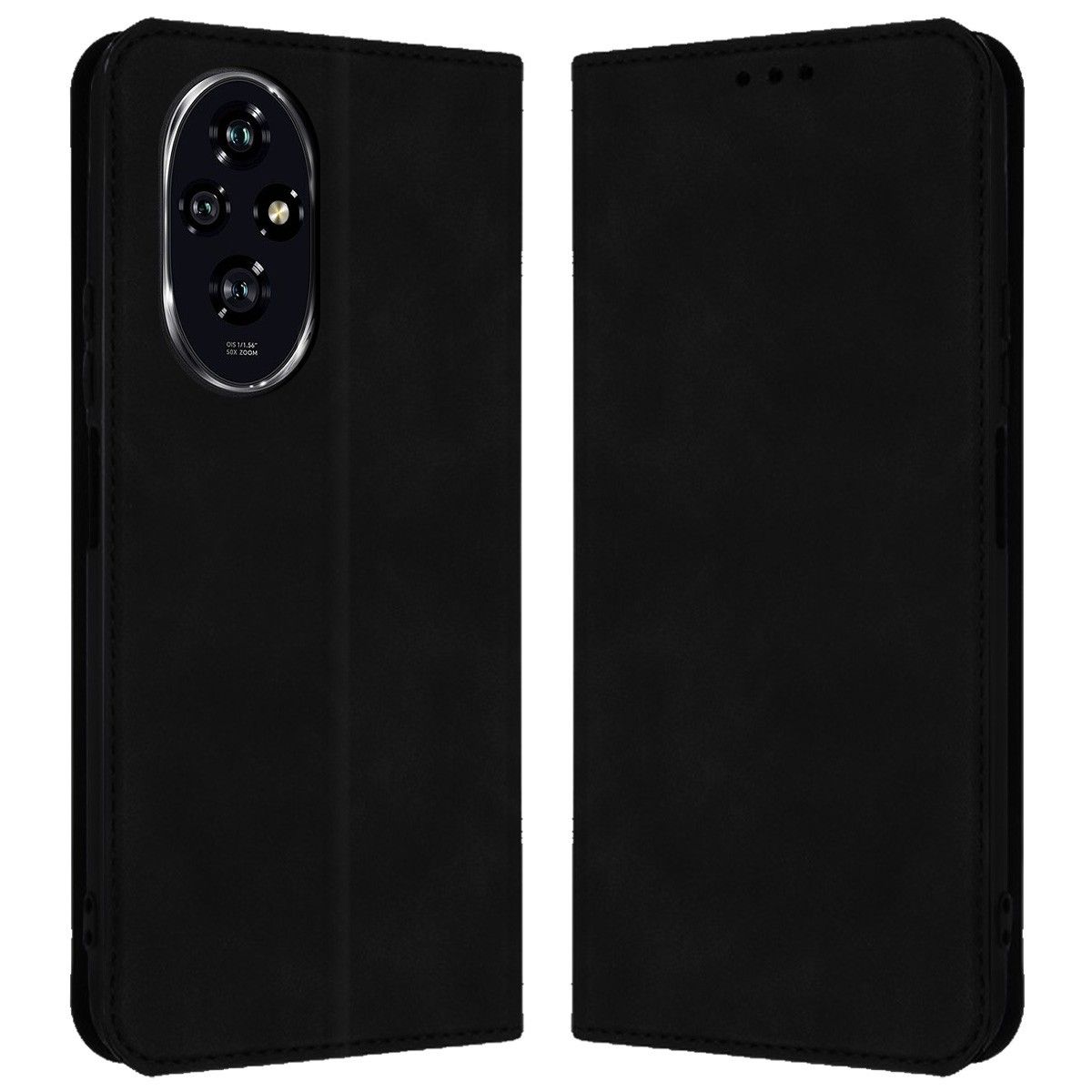 Funda Libro de Polipiel con tarjetero para Huawei Honor 200 5G color Negra