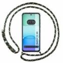 Funda Colgante Transparente para Xiaomi Poco M6 4G con Cordon Verde / Dorado