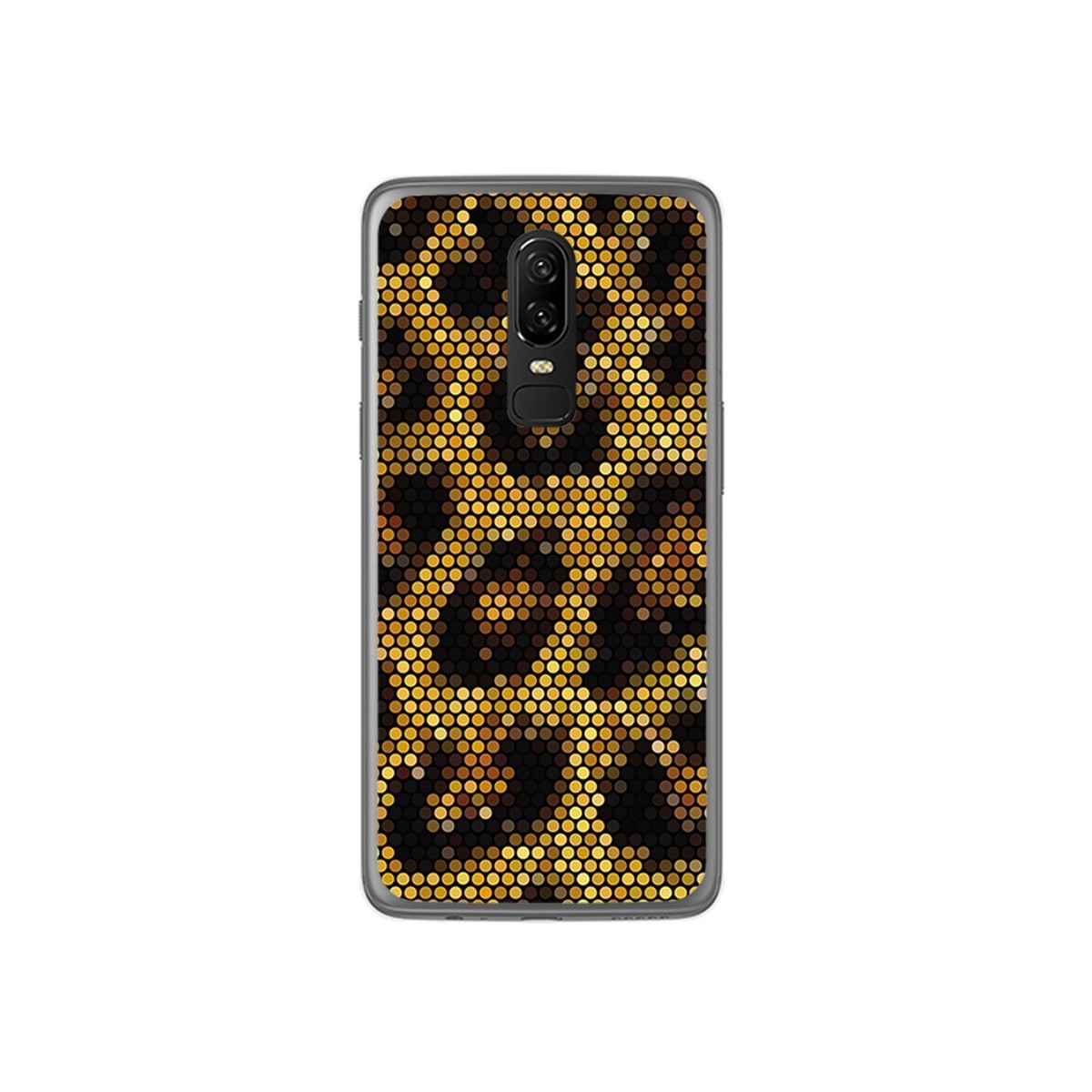 Funda Gel Tpu para Oneplus 6 Diseño Leopardo Dibujos