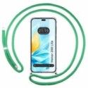 Funda Colgante Transparente para Huawei Honor 200 Lite 5G con Cordon Verde Agua