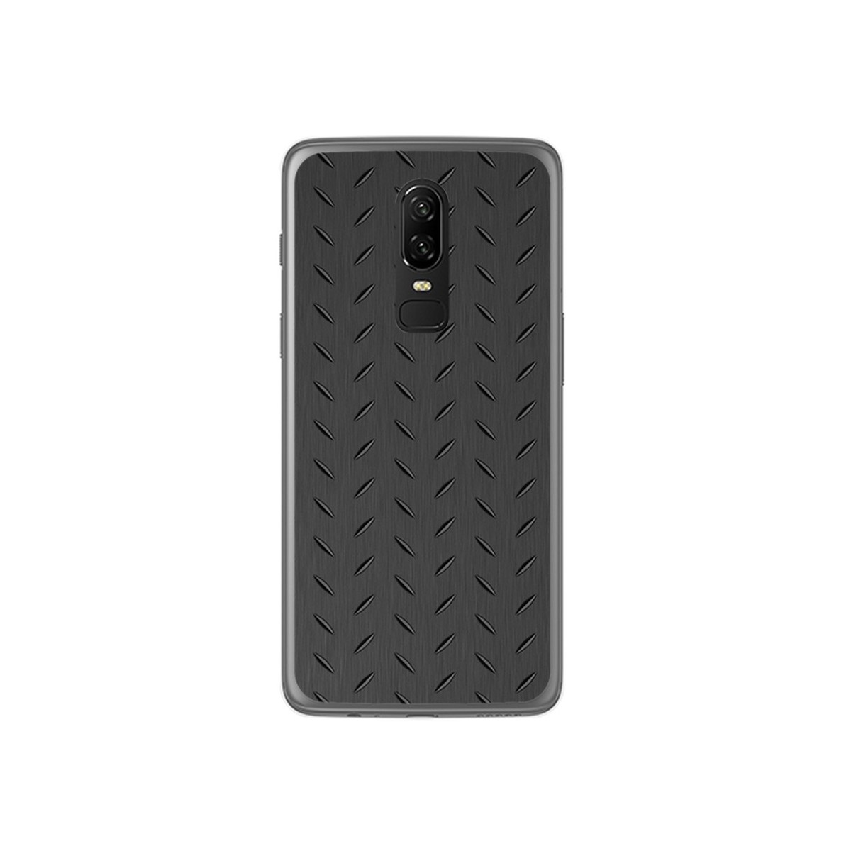 Funda Gel Tpu para Oneplus 6 Diseño Metal Dibujos