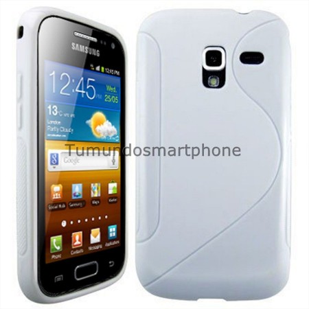 Funda Gel Tpu Galaxy Ace 2 I8160 S Line Color Blanca