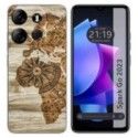 Funda Silicona para TECNO SPARK Go 2023 diseño Madera 07 Dibujos