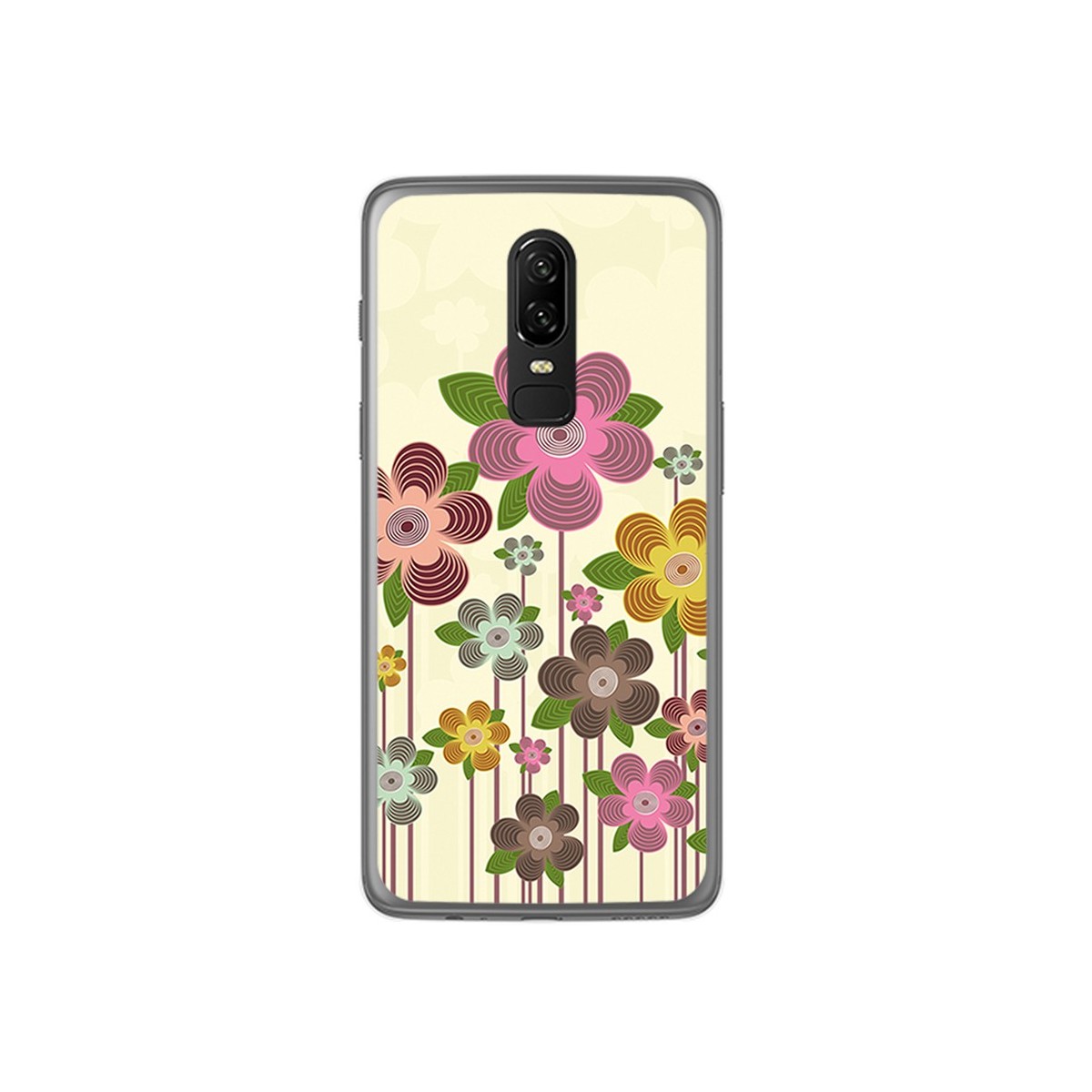 Funda Gel Tpu para Oneplus 6 Diseño Primavera En Flor Dibujos