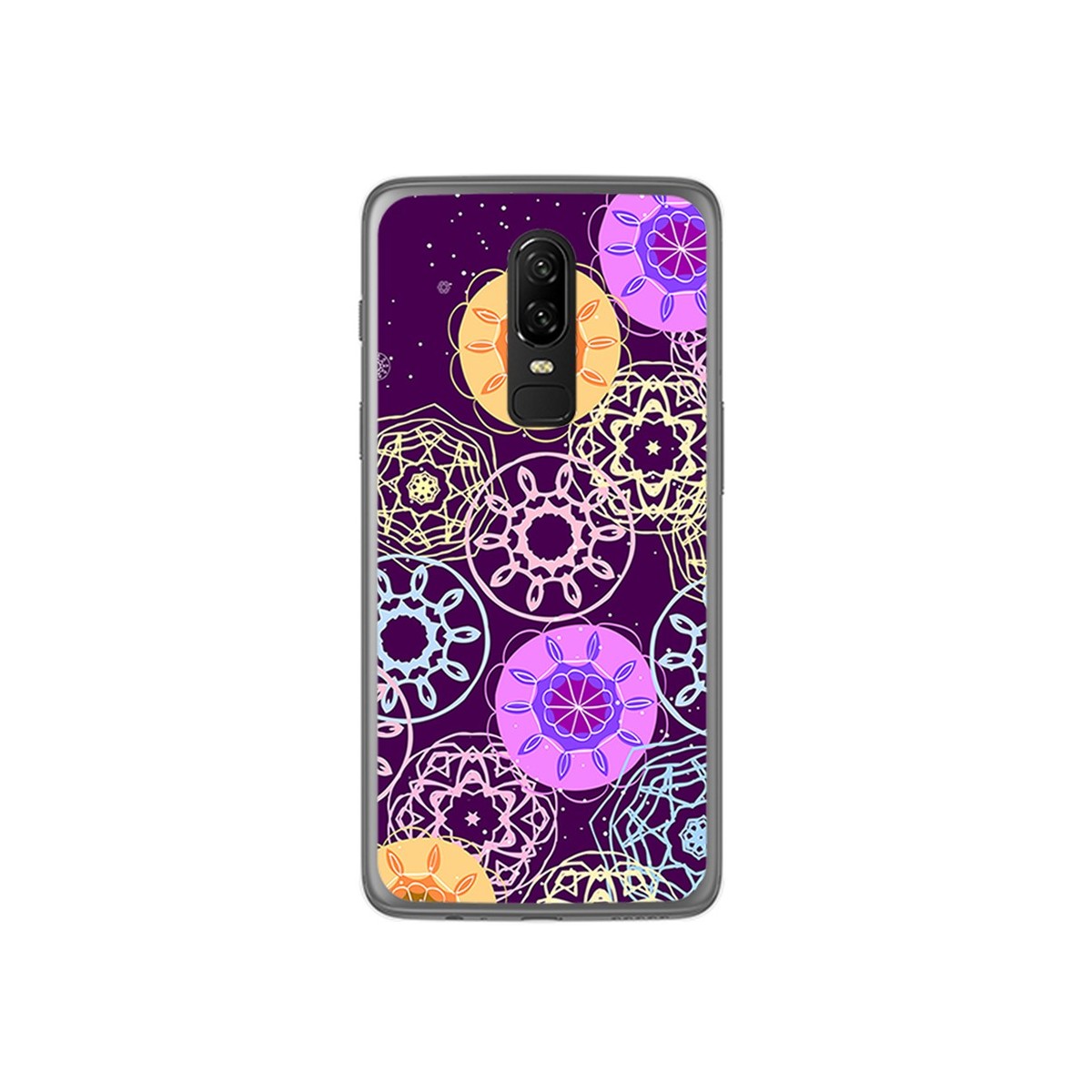 Funda Gel Tpu para Oneplus 6 Diseño Radial Dibujos