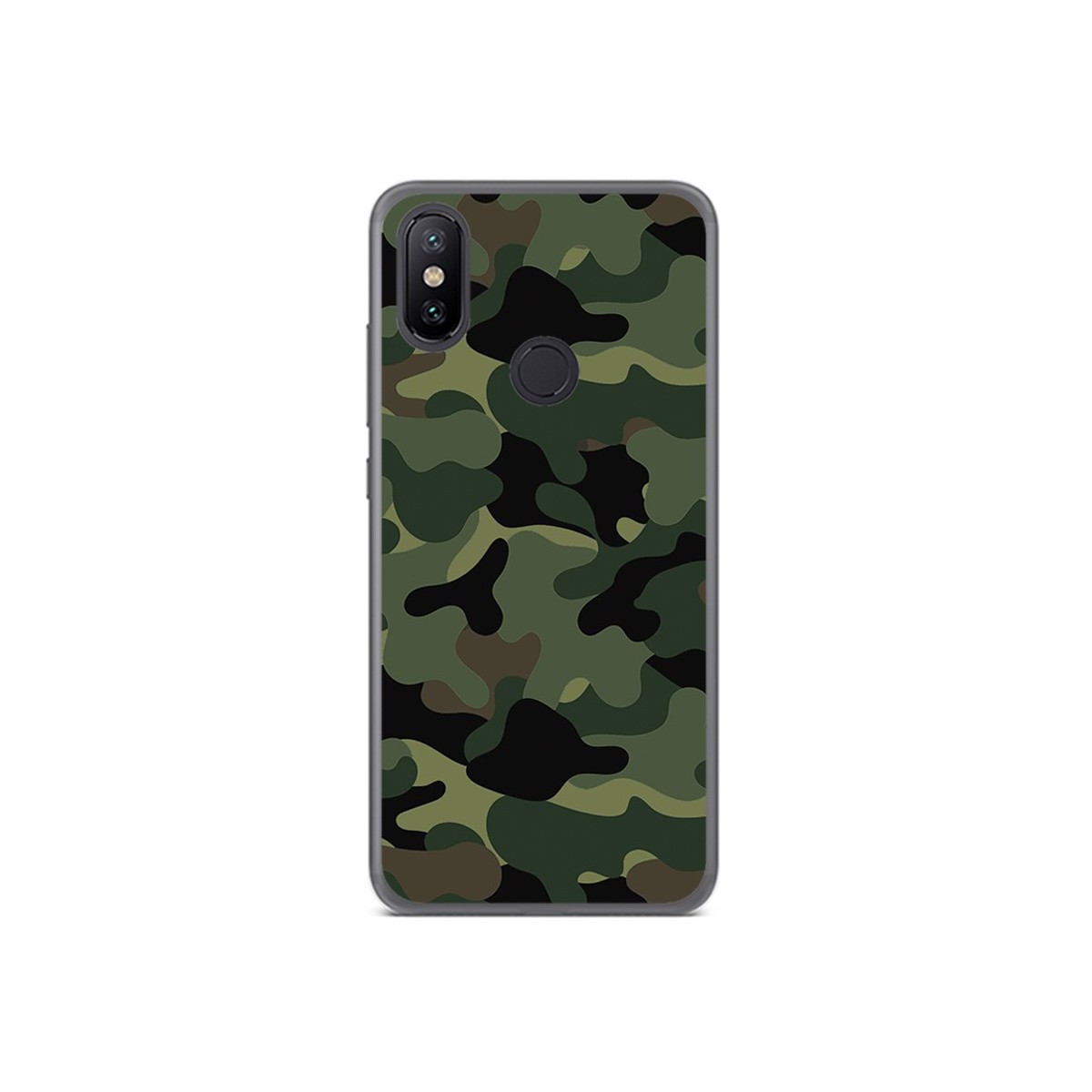 Funda Gel Tpu para Xiaomi Mi 6X / Mi A2 Diseño Camuflaje Dibujos