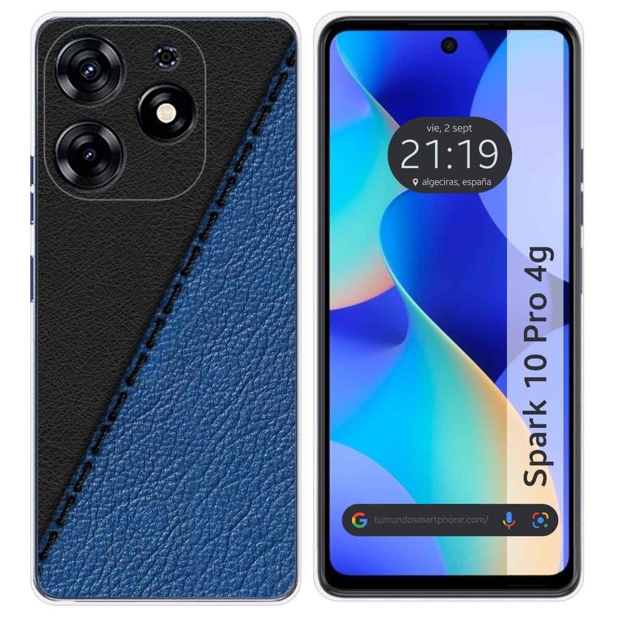 Funda Silicona para TECNO SPARK 10 Pro diseño Cuero 02 Dibujos