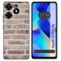 Funda Silicona para TECNO SPARK 10 Pro diseño Ladrillo 01 Dibujos