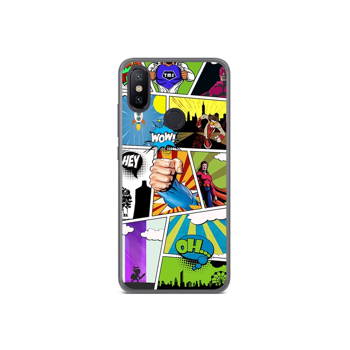 Funda Gel Tpu para Xiaomi Mi 6X / Mi A2 Diseño Comic Dibujos