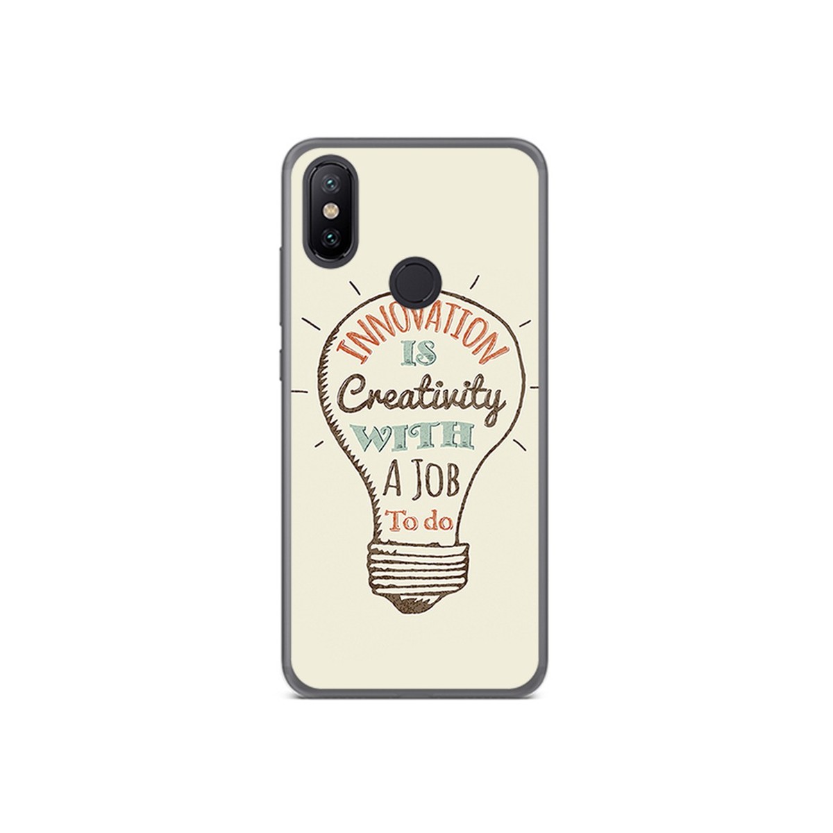 Funda Gel Tpu para Xiaomi Mi 6X / Mi A2 Diseño Creativity Dibujos