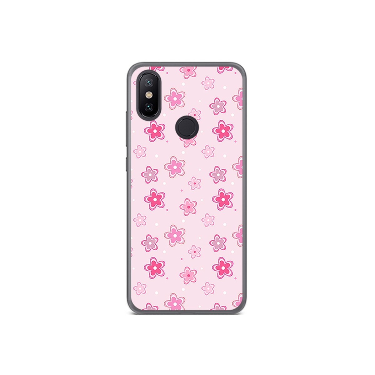 Funda Gel Tpu para Xiaomi Mi 6X / Mi A2 Diseño Flores Dibujos