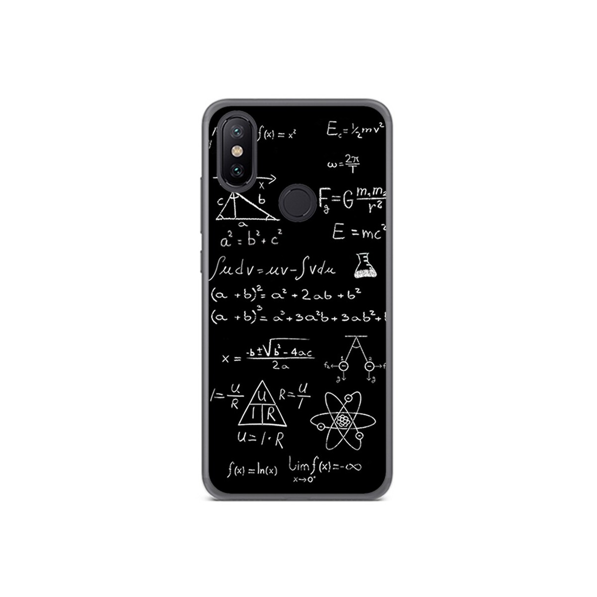 Funda Gel Tpu para Xiaomi Mi 6X / Mi A2 Diseño Formulas Dibujos