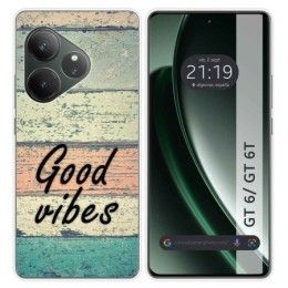 Funda Silicona para Realme GT 6 / GT 6T 5G diseño Madera 01 Dibujos