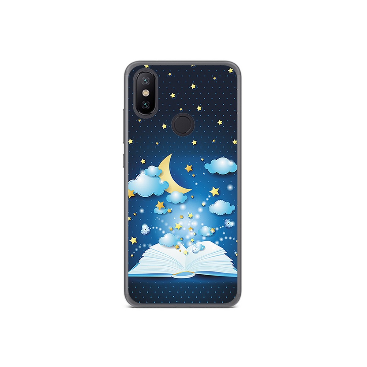 Funda Gel Tpu para Xiaomi Mi 6X / Mi A2 Diseño Libro Cuentos Dibujos