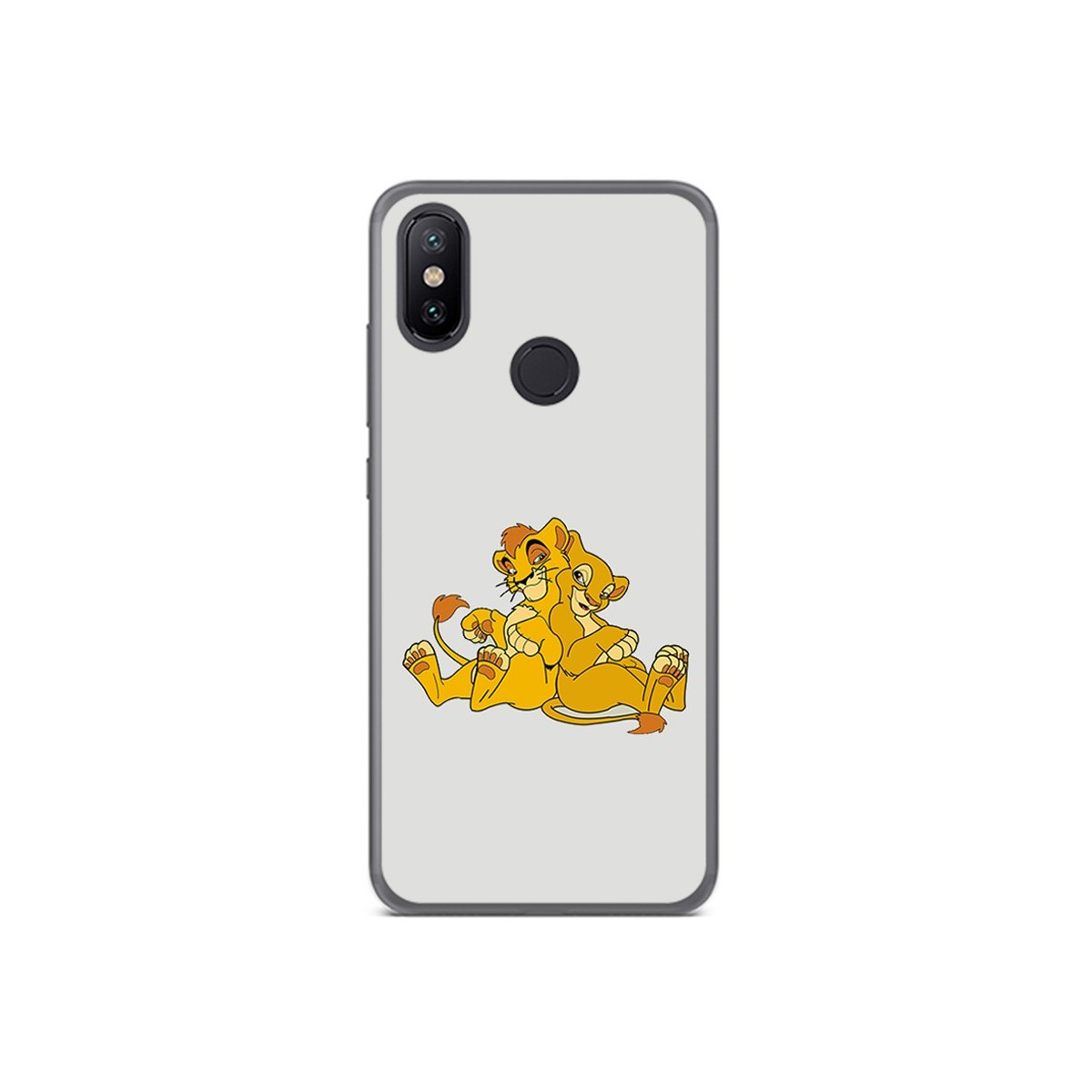 Funda Gel Tpu para Xiaomi Mi 6X / Mi A2 Diseño Leones Dibujos
