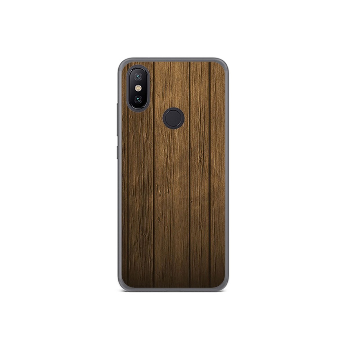 Funda Gel Tpu para Xiaomi Mi 6X / Mi A2 Diseño Madera Dibujos