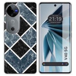 Funda Silicona para Vivo V40 5G diseño Mármol 06 Dibujos
