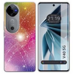 Funda Silicona para Vivo V40 5G diseño Abstracto Dibujos