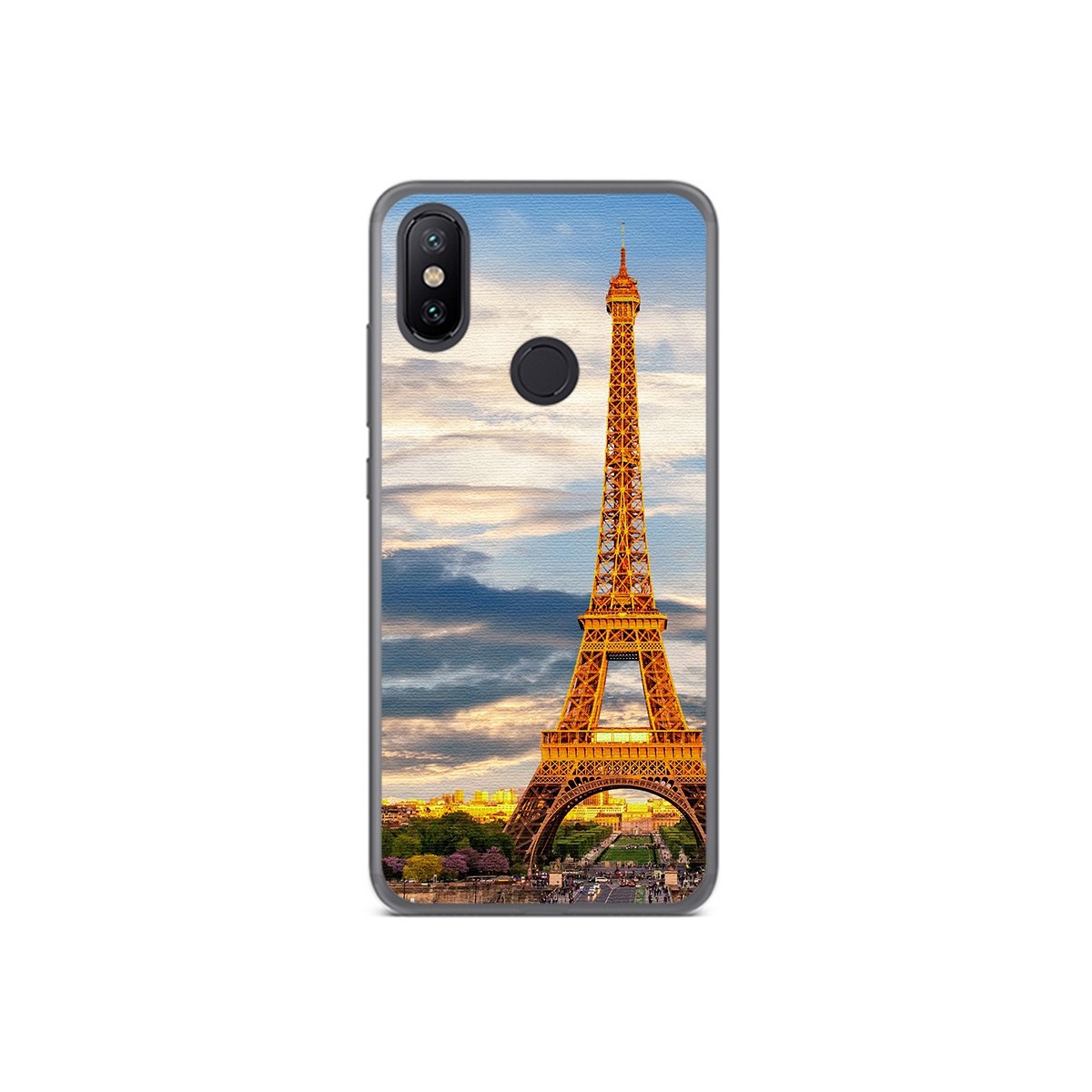 Funda Gel Tpu para Xiaomi Mi 6X / Mi A2 Diseño Paris Dibujos