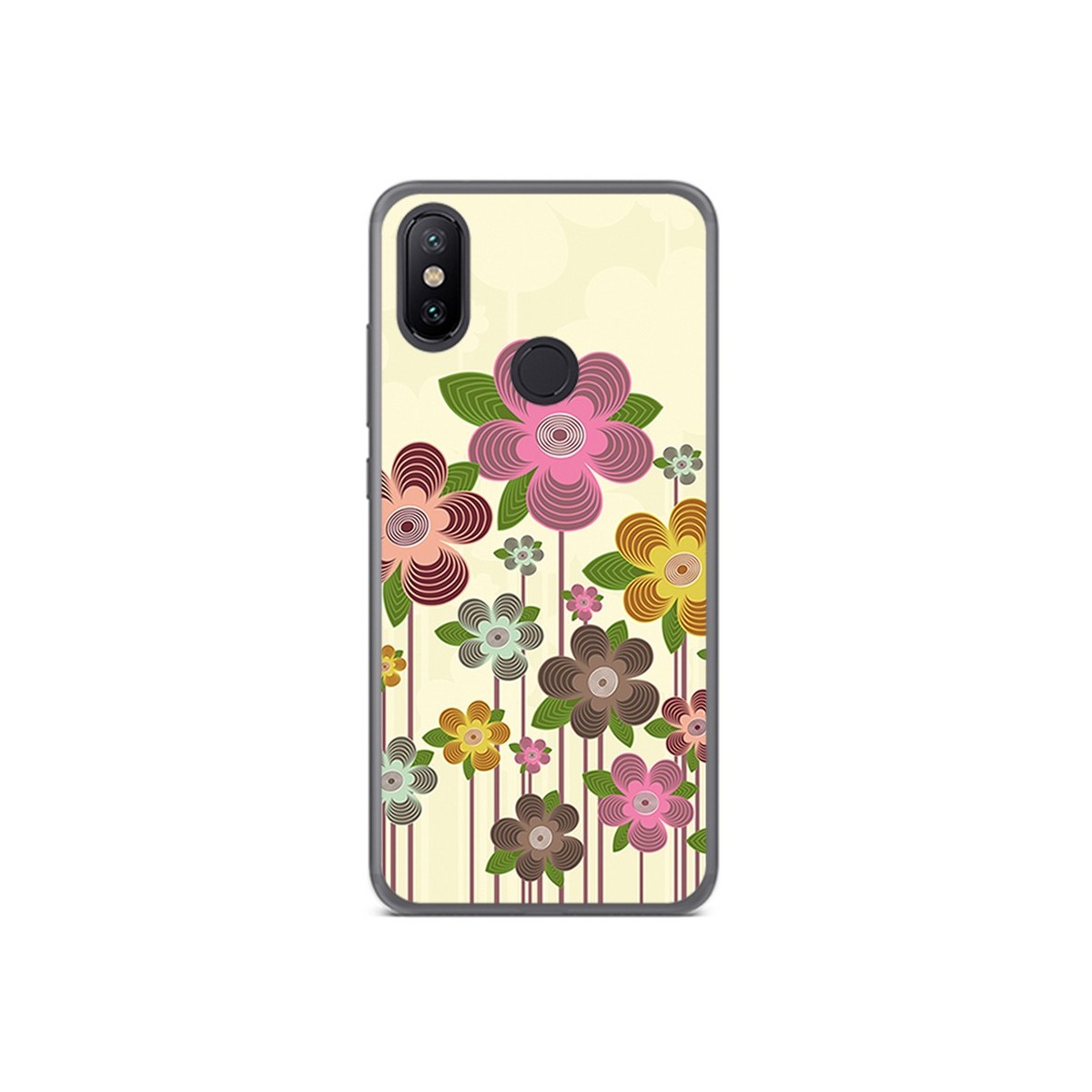 Funda Gel Tpu para Xiaomi Mi 6X / Mi A2 Diseño Primavera En Flor Dibujos