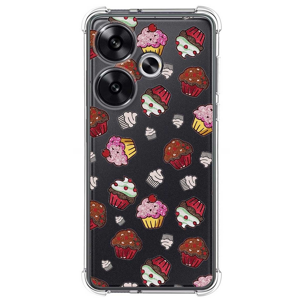 Funda Silicona Antigolpes para Xiaomi Poco F6 5G diseño Muffins Dibujos