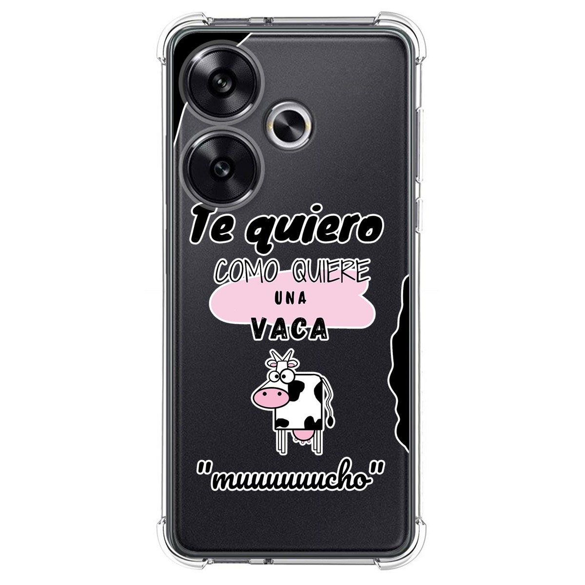 Funda Silicona Antigolpes para Xiaomi Poco F6 5G diseño Vaca Dibujos