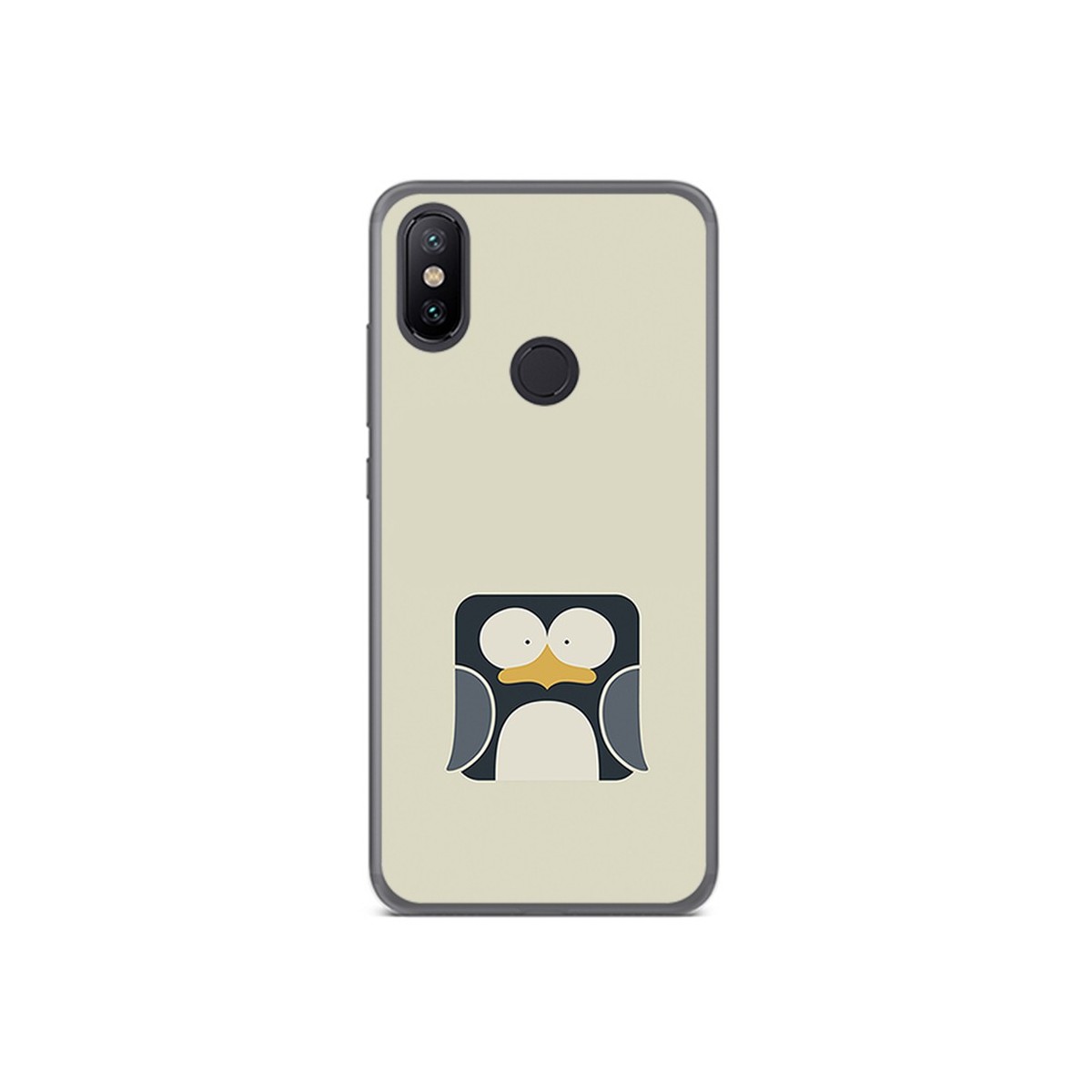 Funda Gel Tpu para Xiaomi Mi 6X / Mi A2 Diseño Pingüino Dibujos