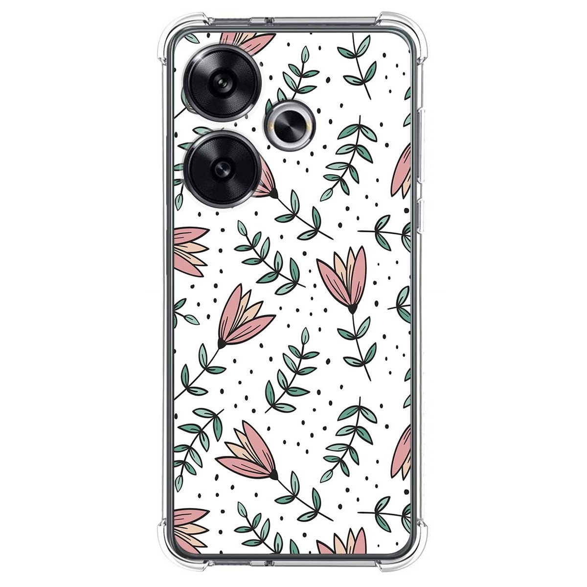 Funda Silicona Antigolpes para Xiaomi Poco F6 5G diseño Flores 01 Dibujos