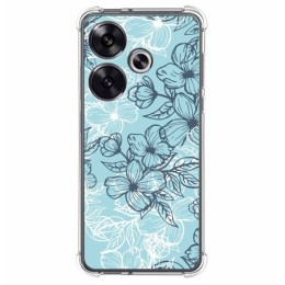 Funda Silicona Antigolpes para Xiaomi Poco F6 5G diseño Flores 03 Dibujos