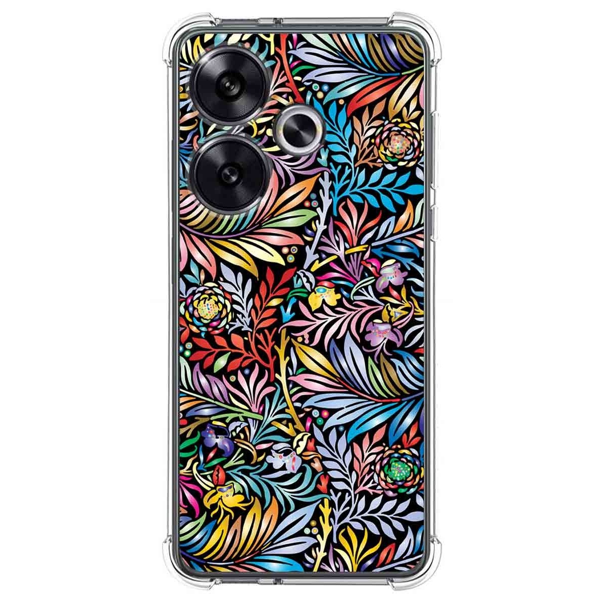 Funda Silicona Antigolpes para Xiaomi Poco F6 5G diseño Flores 04 Dibujos