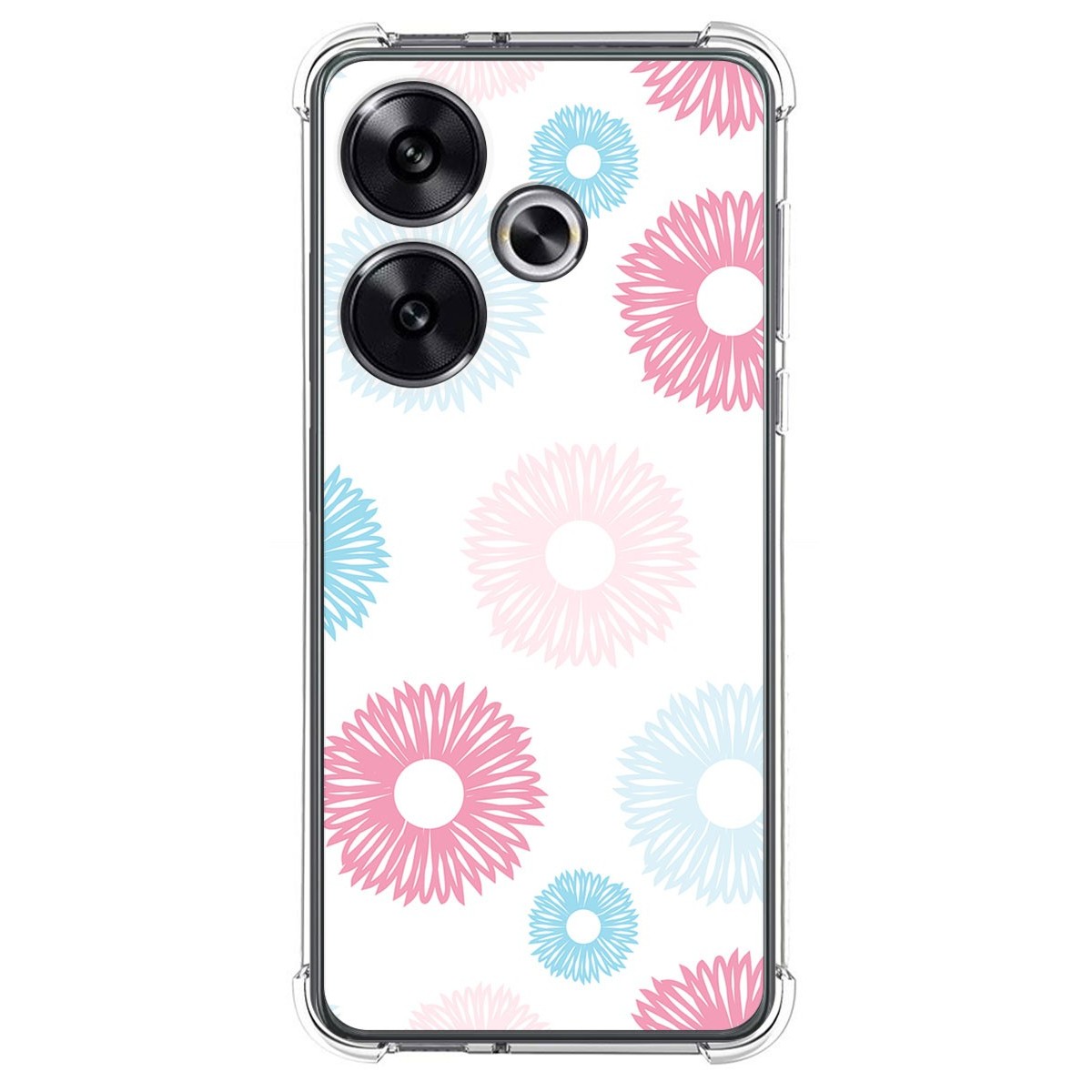 Funda Silicona Antigolpes para Xiaomi Poco F6 5G diseño Flores 06 Dibujos