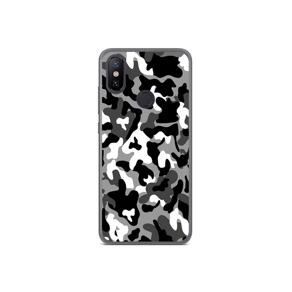 Funda Gel Tpu para Xiaomi Mi 6X / Mi A2 Diseño Snow Camuflaje Dibujos