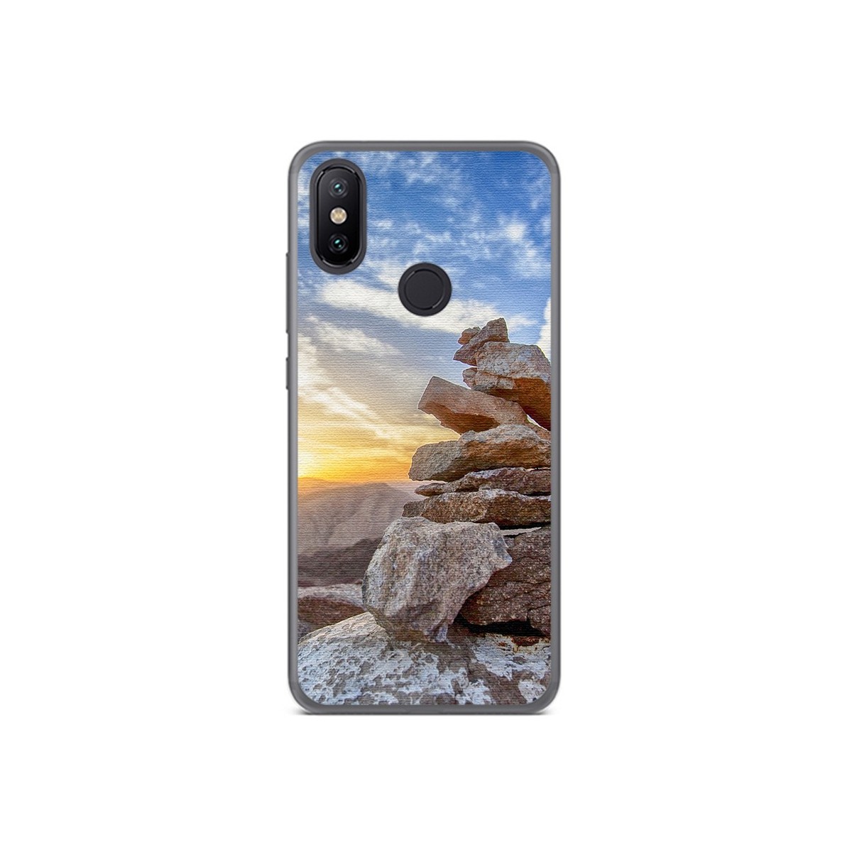 Funda Gel Tpu para Xiaomi Mi 6X / Mi A2 Diseño Sunset Dibujos